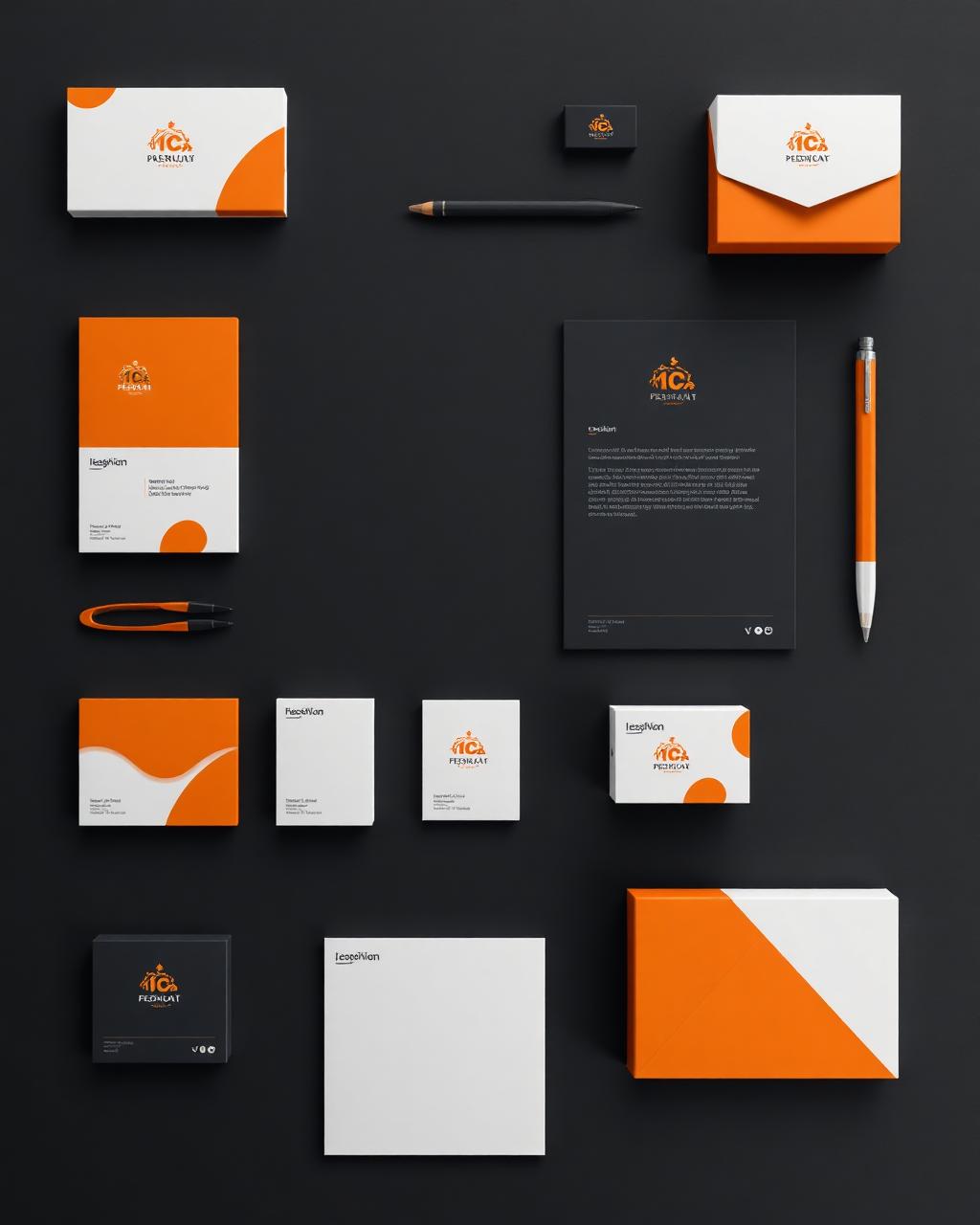Premium brand identity system designed by Talents IQ
